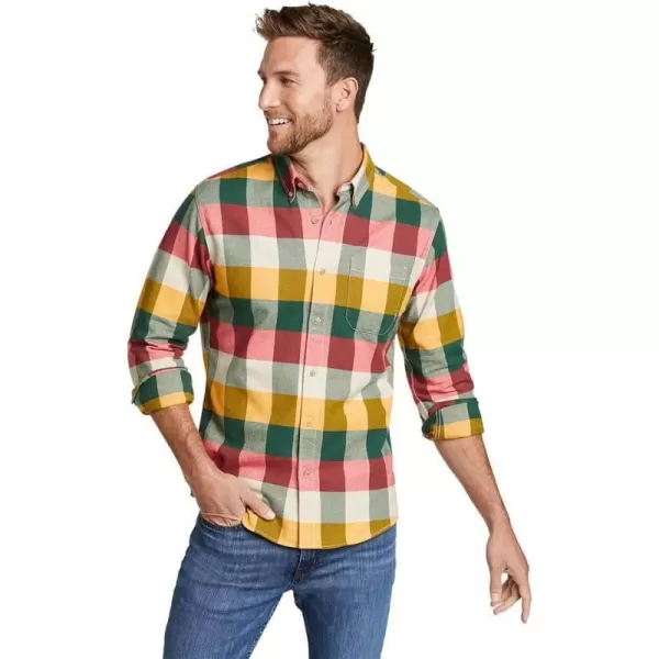 imageEddie Bauer Mens Eddies Favorite Classic Fit Flannel Shirt  PlaidAlder