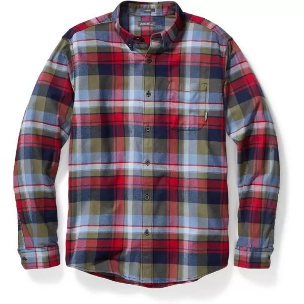 imageEddie Bauer Mens Eddies Favorite Classic Fit Flannel Shirt  PlaidAtlantic