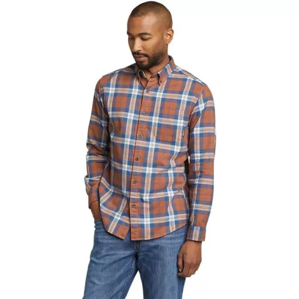 imageEddie Bauer Mens Eddies Favorite Classic Fit Flannel Shirt  PlaidCocoa