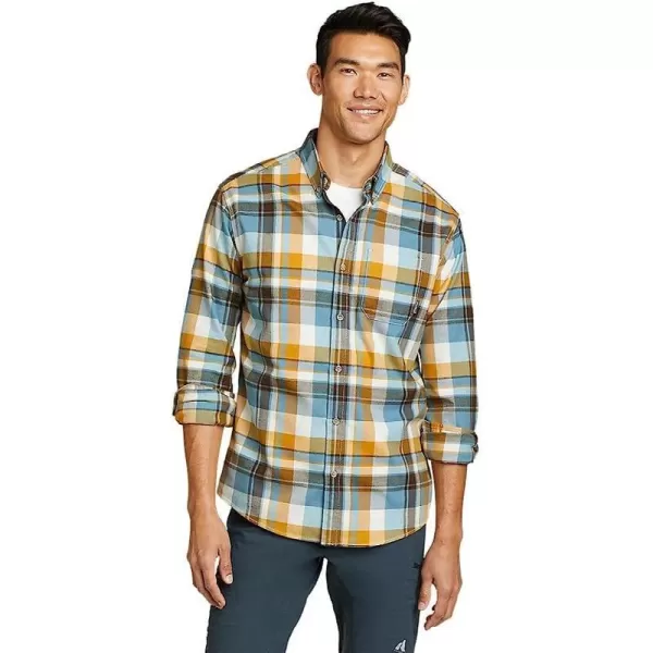 imageEddie Bauer Mens Eddies Favorite Classic Fit Flannel Shirt  PlaidRegular Rain