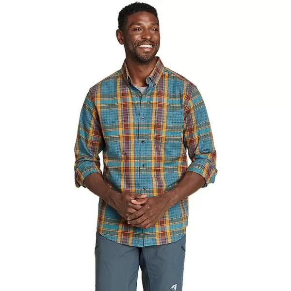 imageEddie Bauer Mens Eddies Favorite Classic Fit Flannel Shirt  PlaidRegular Stream