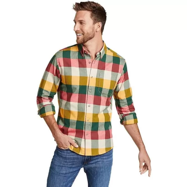 imageEddie Bauer Mens Eddies Favorite Classic Fit Flannel Shirt  PlaidTall Alder