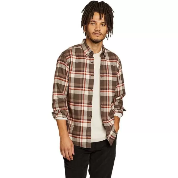 imageEddie Bauer Mens Eddies Favorite Classic Fit Flannel Shirt  PlaidTeak