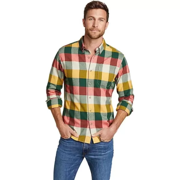 imageEddie Bauer Mens Eddies Favorite Flannel Relaxed Fit Shirt  PlaidRegular Alder