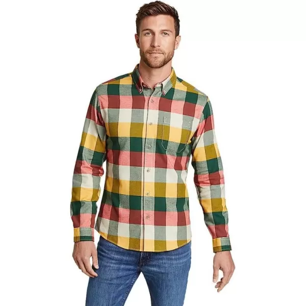 imageEddie Bauer Mens Eddies Favorite Flannel Shirt  SlimRegular Alder