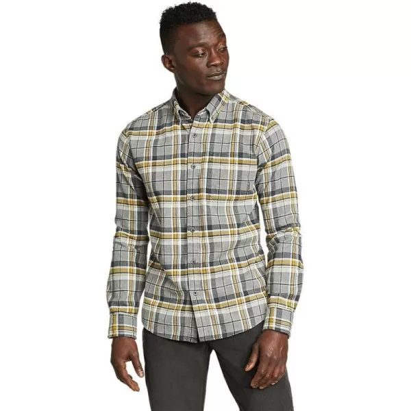 imageEddie Bauer Mens Eddies Favorite Flannel Shirt  SlimRegular Lt Charcoal Htr