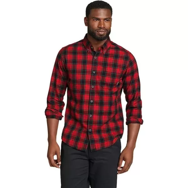 imageEddie Bauer Mens Eddies Favorite Flannel Shirt  SlimRegular Royal Red