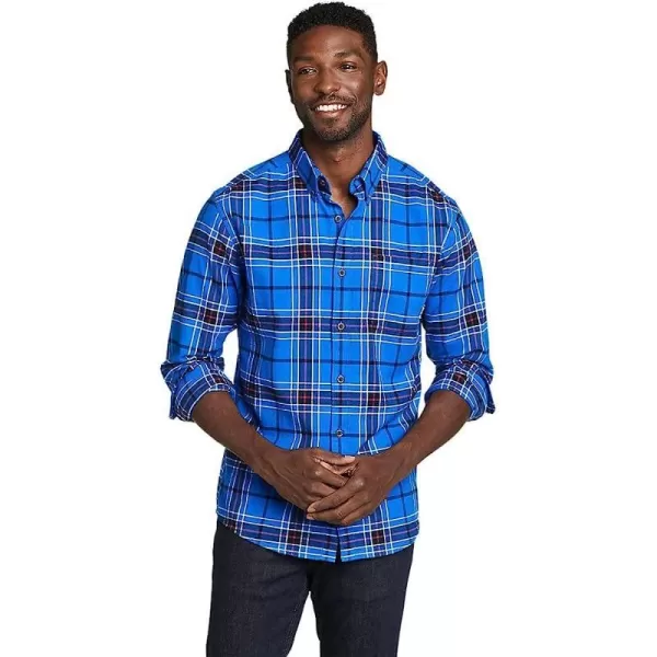 imageEddie Bauer Mens Eddies Favorite Flannel Shirt  SlimTall Sapphire