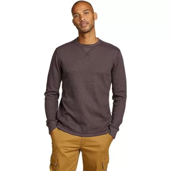 imageEddie Bauer Mens Eddies Favorite Ultrasoft Thermal CrewRegular Aubergine
