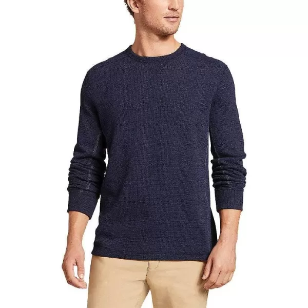 imageEddie Bauer Mens Eddies Favorite Ultrasoft Thermal CrewRegular Htr Navy
