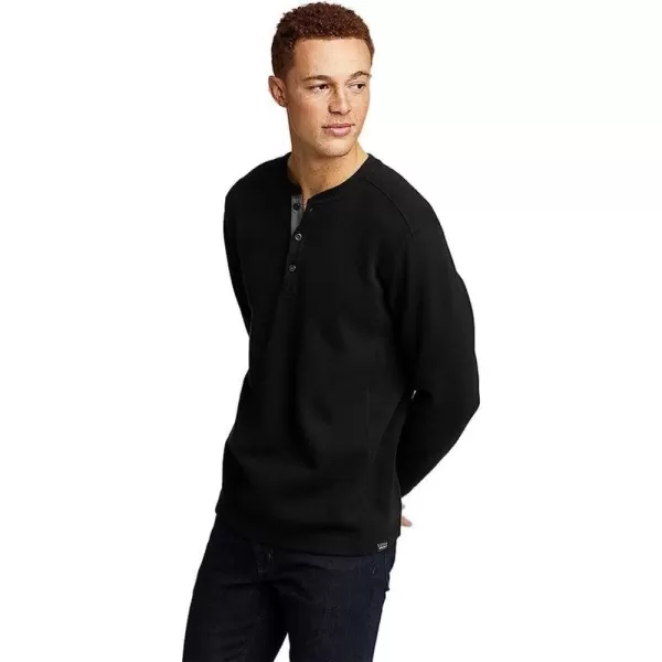 imageEddie Bauer Mens Eddies Favorite Ultrasoft Thermal HenleyRegular Black