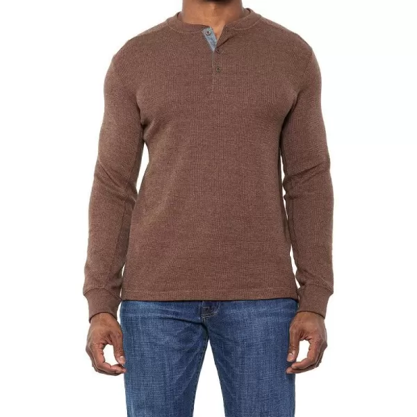 imageEddie Bauer Mens Eddies Favorite Ultrasoft Thermal HenleyStandard Brown Bark