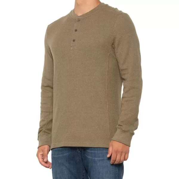 imageEddie Bauer Mens Eddies Favorite Ultrasoft Thermal HenleyStandard Green Tan