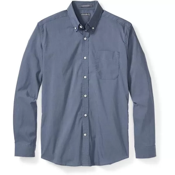 imageEddie Bauer Mens Getaway Flex LongSleeve ShirtRegular Navy
