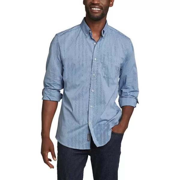 imageEddie Bauer Mens Getaway Flex LongSleeve ShirtRegular True Blue
