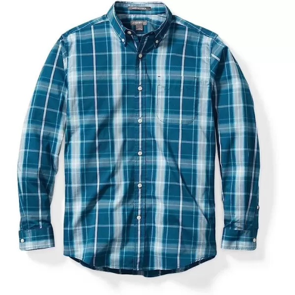 imageEddie Bauer Mens Getaway Flex LongSleeve ShirtTall Dk Blue