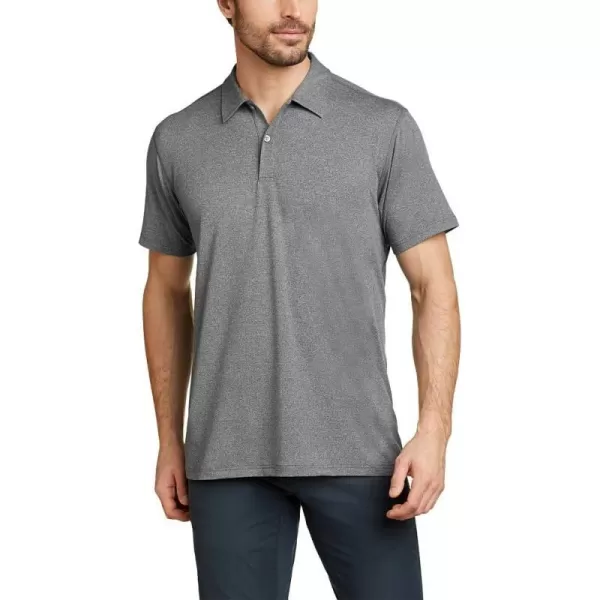 imageEddie Bauer Mens HYOH 4S ShortSleeve Polo TShirtMed Htr Gray