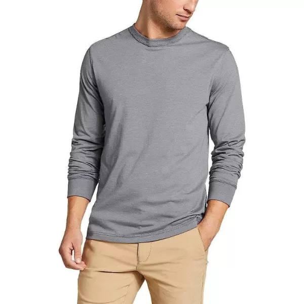 imageEddie Bauer Mens Legend Wash Pro LongSleeve TShirtLong Medium Heather Gray Grey