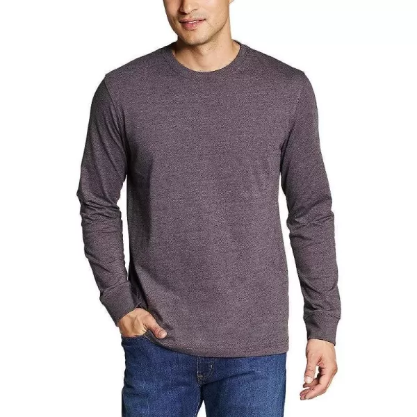 imageEddie Bauer Mens Legend Wash Pro LongSleeve TShirtRegular Dk Charcoal Htr