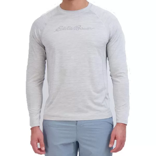 imageEddie Bauer Mens Long Sleeve Rashguard Shirt  UPF 40 Sun Protection  Ideal for Outdoor ActivitiesGray