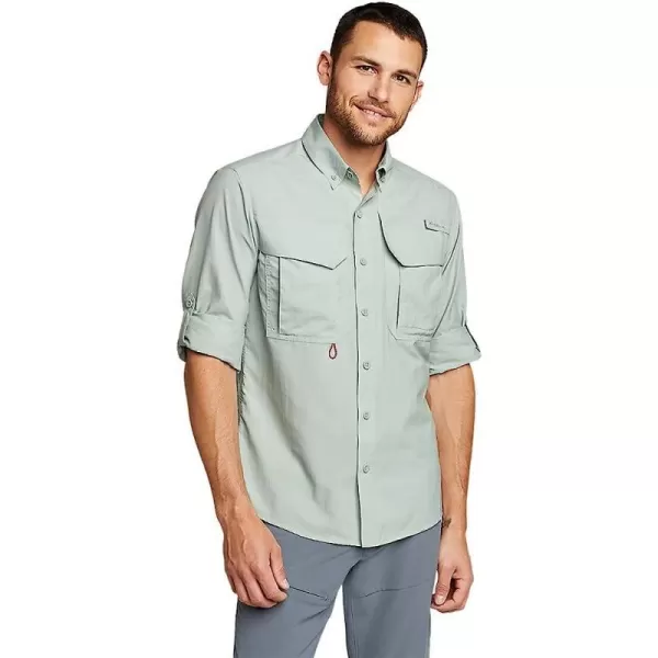 imageEddie Bauer Mens LongSleeve King Salmon ShirtTall Celadon