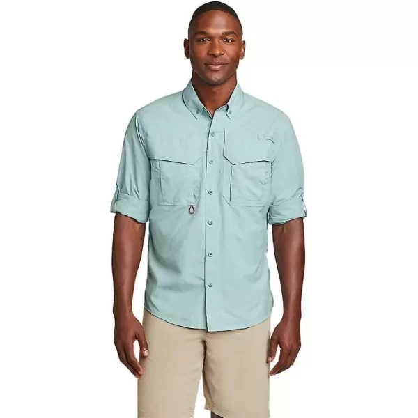 imageEddie Bauer Mens LongSleeve King Salmon ShirtTall Sea Blue