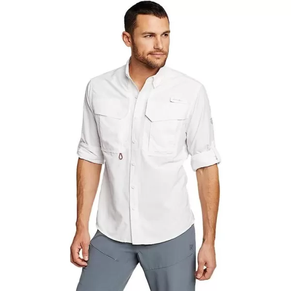 imageEddie Bauer Mens LongSleeve King Salmon ShirtTall White