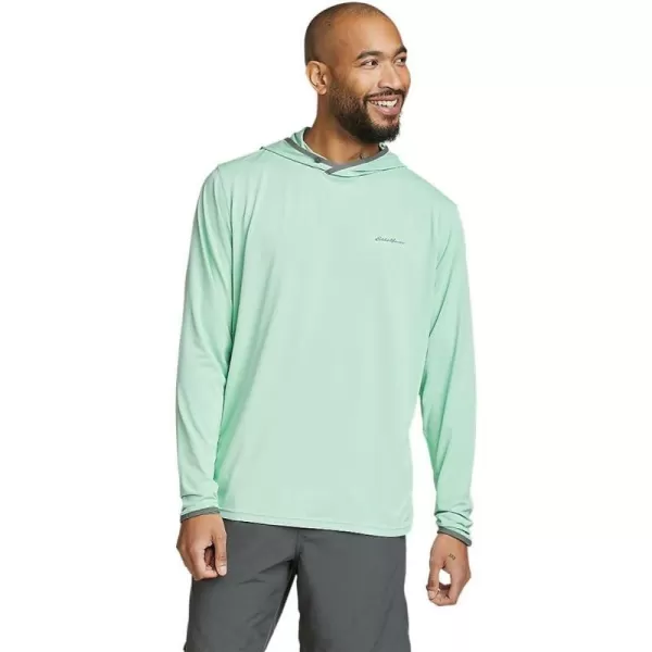 imageEddie Bauer Mens Marine Air UPF LongSleeve HoodieRegular Bottle Green