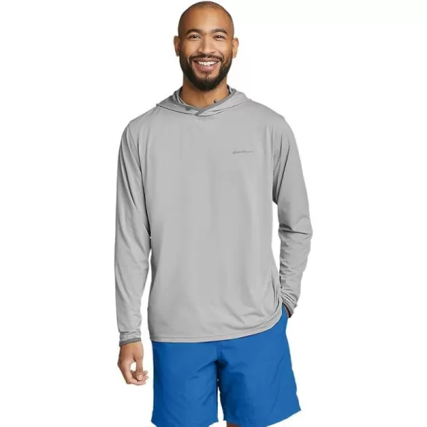 imageEddie Bauer Mens Marine Air UPF LongSleeve HoodieRegular Gray