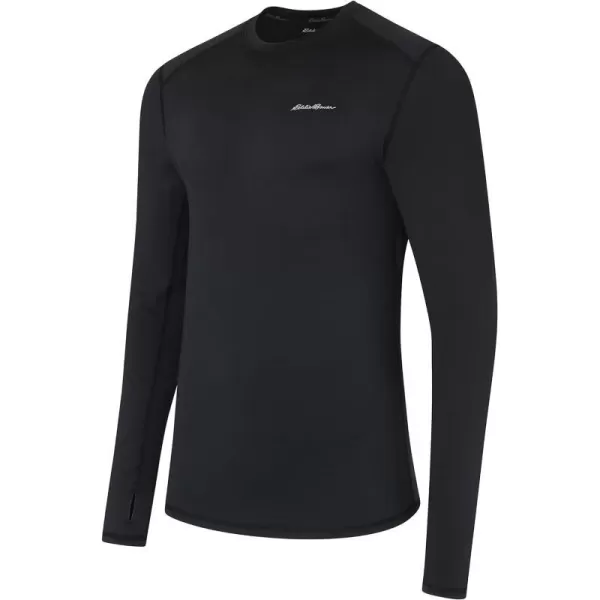 imageEddie Bauer Mens Midweight Long Sleeve Crew Neck ShirtBlack