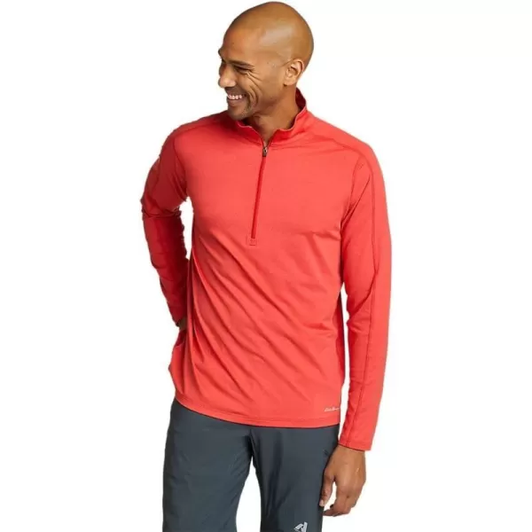 imageEddie Bauer Mens Mountain Trek LongSleeve 12ZipCoral