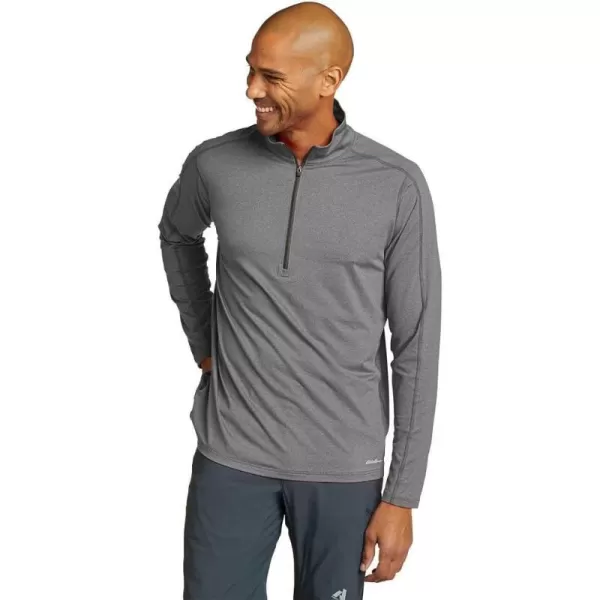 imageEddie Bauer Mens Mountain Trek LongSleeve 12ZipMed Htr Gray