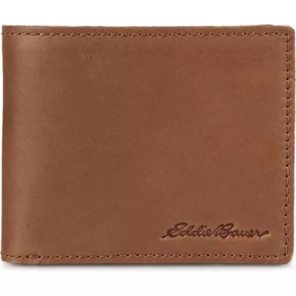 imageEddie Bauer Mens Outdoor Leather Bifold Wallet with 6 Card Slots Brown One SizeEddie Bauer Mens Outdoor Leather Bifold Wallet with 6 Card Slots Brown One Size