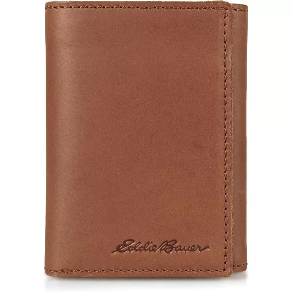 imageEddie Bauer Mens Outdoor Leather Trifold Wallet with 6 Card Slots Brown One SizeEddie Bauer Mens Outdoor Leather Trifold Wallet with 6 Card Slots Brown One Size