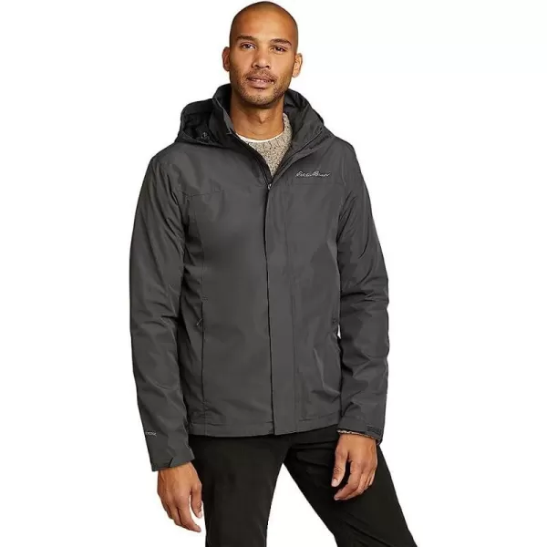 imageEddie Bauer Mens Packable Rainfoil JacketTall Dark Smoke Recycled