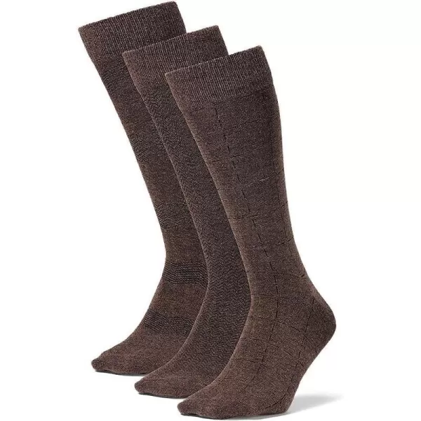 imageEddie Bauer Mens Pattern Crew Socks  3 PackOak