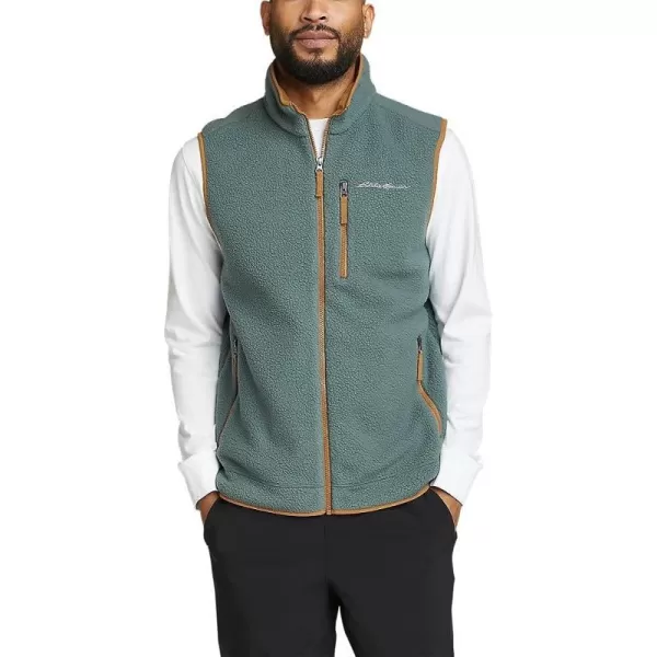 imageEddie Bauer Mens Quest 300 Fleece VestRegular Evergreen