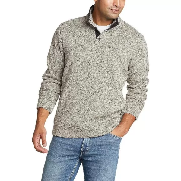 imageEddie Bauer Mens Radiator Fleece SnapFront PulloverGray Heather