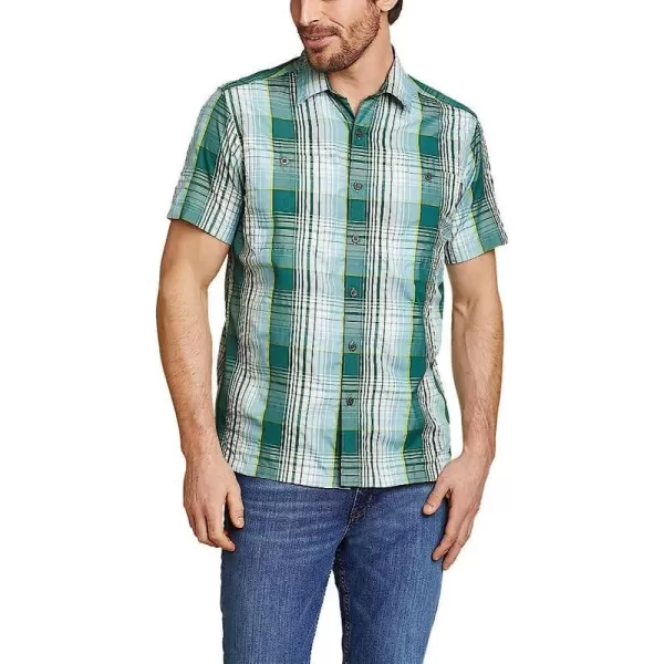 imageEddie Bauer Mens Rainier 20 ShortSleeve ShirtRegular Dk Evergreen