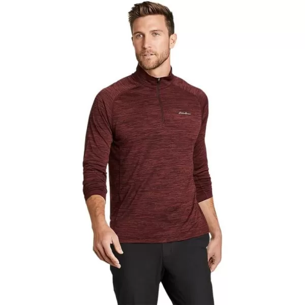 imageEddie Bauer Mens Resolution LongSleeve 14ZipChocolate