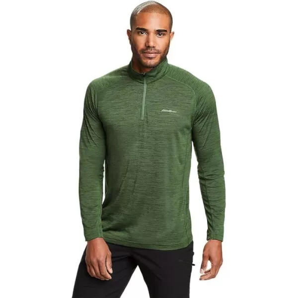 imageEddie Bauer Mens Resolution LongSleeve 14ZipRegular Irish Green