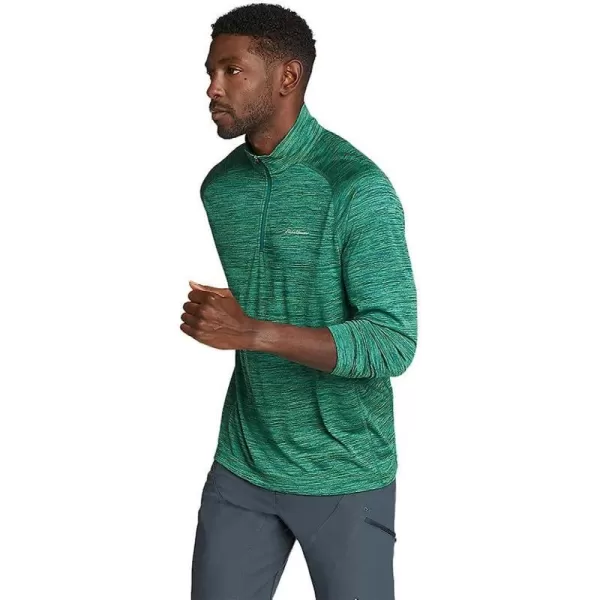 imageEddie Bauer Mens Resolution LongSleeve 14ZipRegular Spearmint