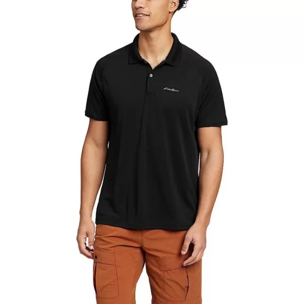 imageEddie Bauer Mens Resolution Pro ShortSleeve Polo 20Regular Black