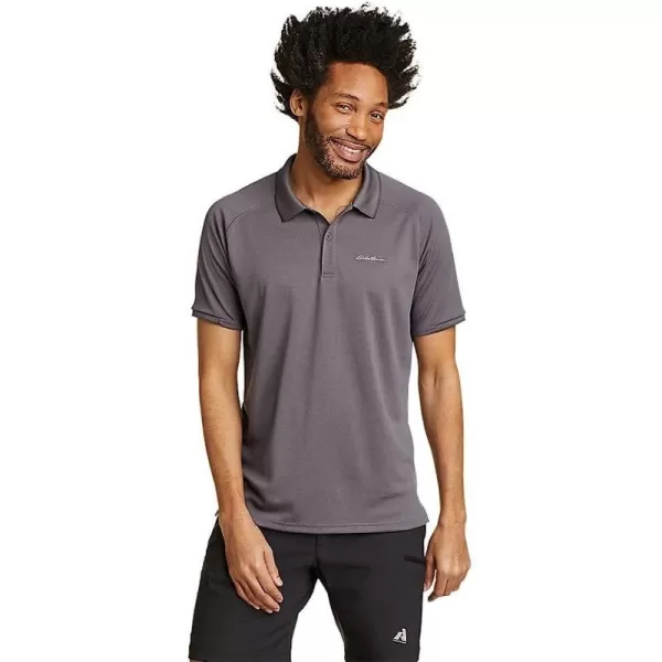 imageEddie Bauer Mens Resolution Pro ShortSleeve Polo 20Tall Frost Gray