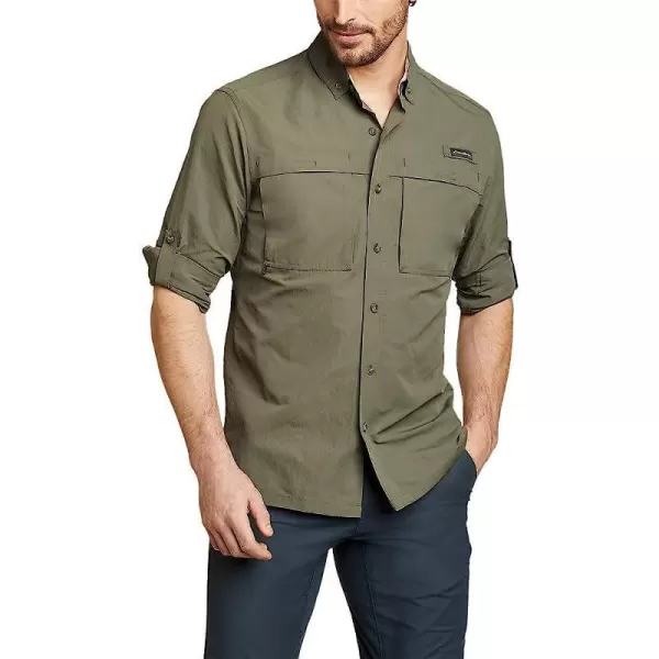 imageEddie Bauer Mens Ripstop Guide LongSleeve ShirtRegular Sprig