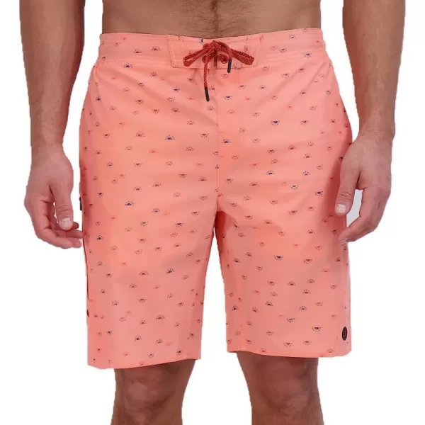 imageEddie Bauer Mens SPF 50 EBoard Swim TrunksCoral Neon
