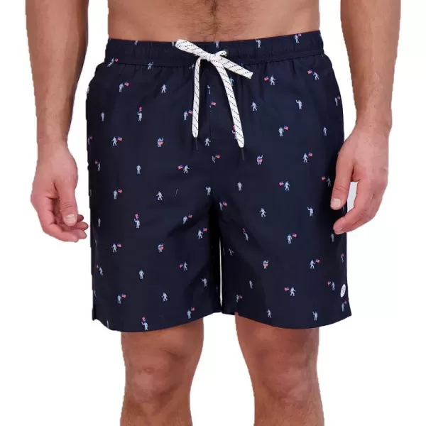 imageEddie Bauer Mens SPF 50 Volley Swim Trunk  Fun Designs Comfortable and Stylish 7 InseamAtlantic Blue