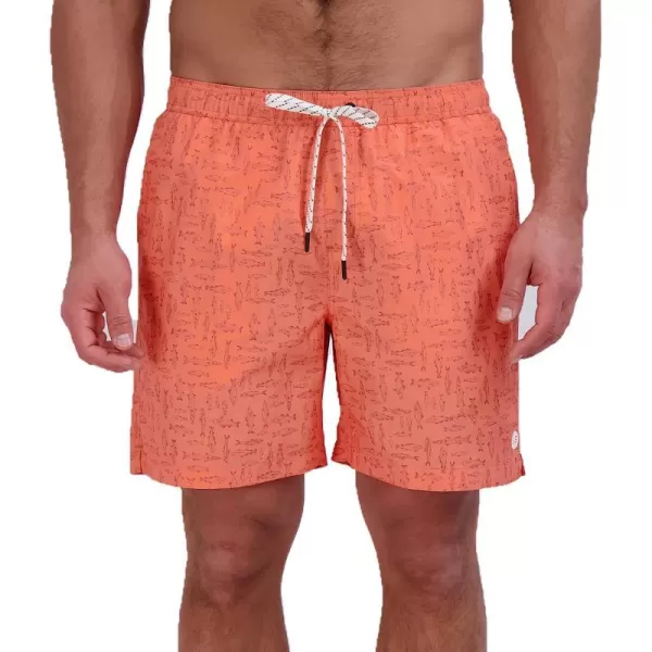 imageEddie Bauer Mens SPF 50 Volley Swim Trunk  Fun Designs Comfortable and Stylish 7 InseamDusty Coral