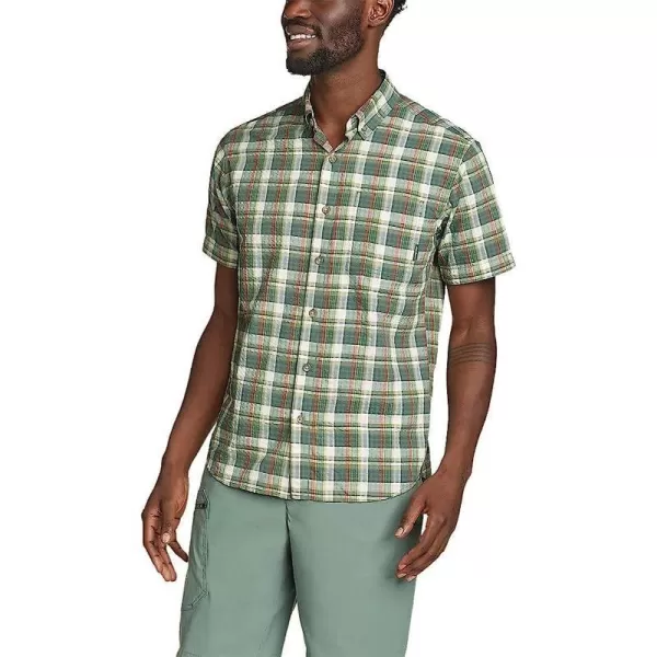 imageEddie Bauer Mens Seertech ShortSleeve Packable ShirtRegular Mineral Green