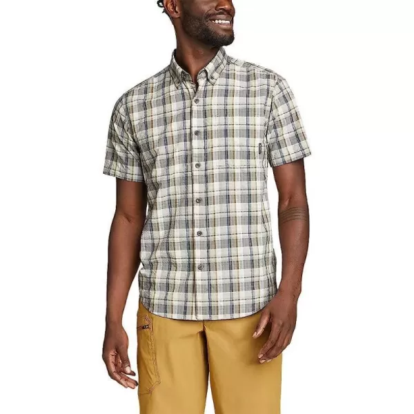 imageEddie Bauer Mens Seertech ShortSleeve Packable ShirtRegular Vintage Gray
